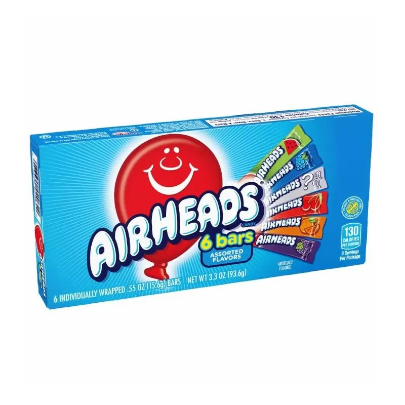 Buy Airheads 6 Bars Theatre Box 94g in UK | Yummy Treats Store