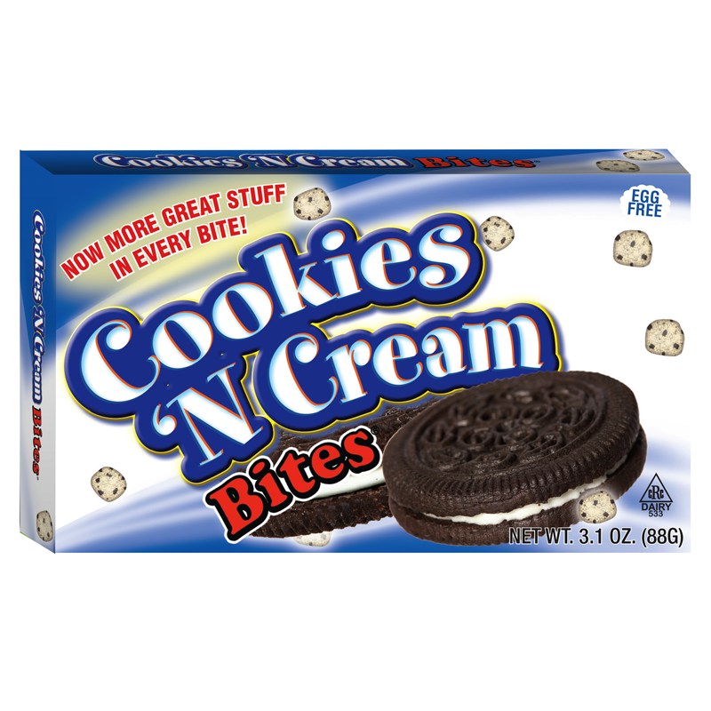 Cookies N Cream Bites 3.1oz (88g) Theatre Box