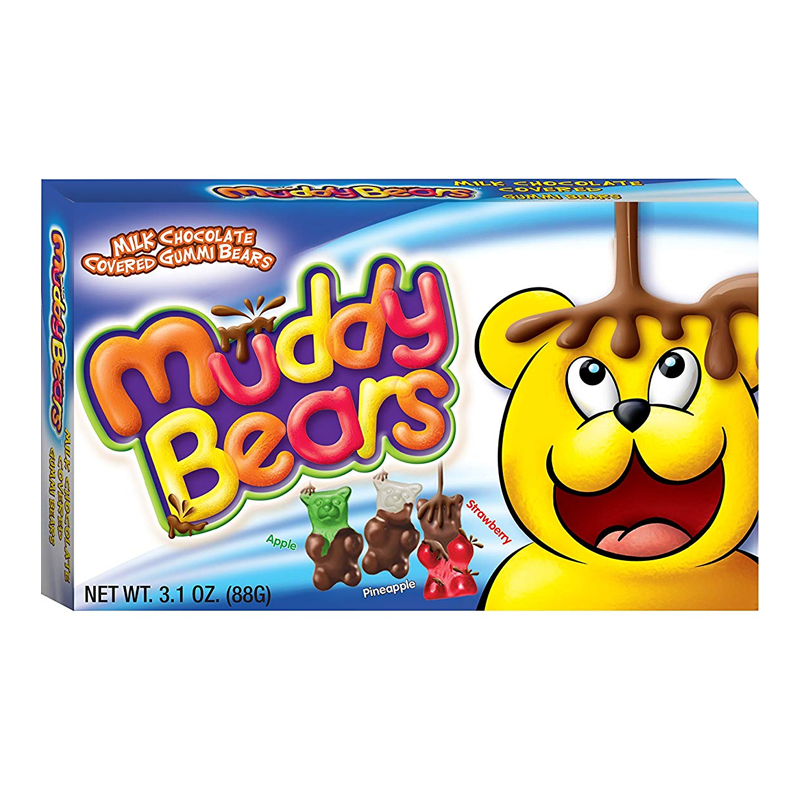 Muddy Bears Milk Chocolate Covered Gummi Bears - 3.1oz (88g)